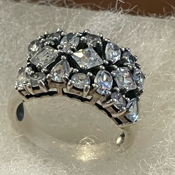 Silpada ‘COSMO’ Cubic Zirconia Sterling Silver Ring NEW R2385 - Picture 5 of 16